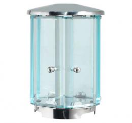 STAINLESS STEEL LANTERN HEXAGONAL WITH POLISHED FINISH